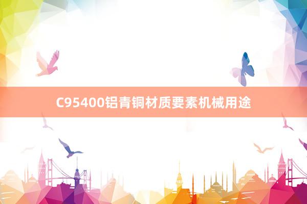 C95400铝青铜材质要素机械用途